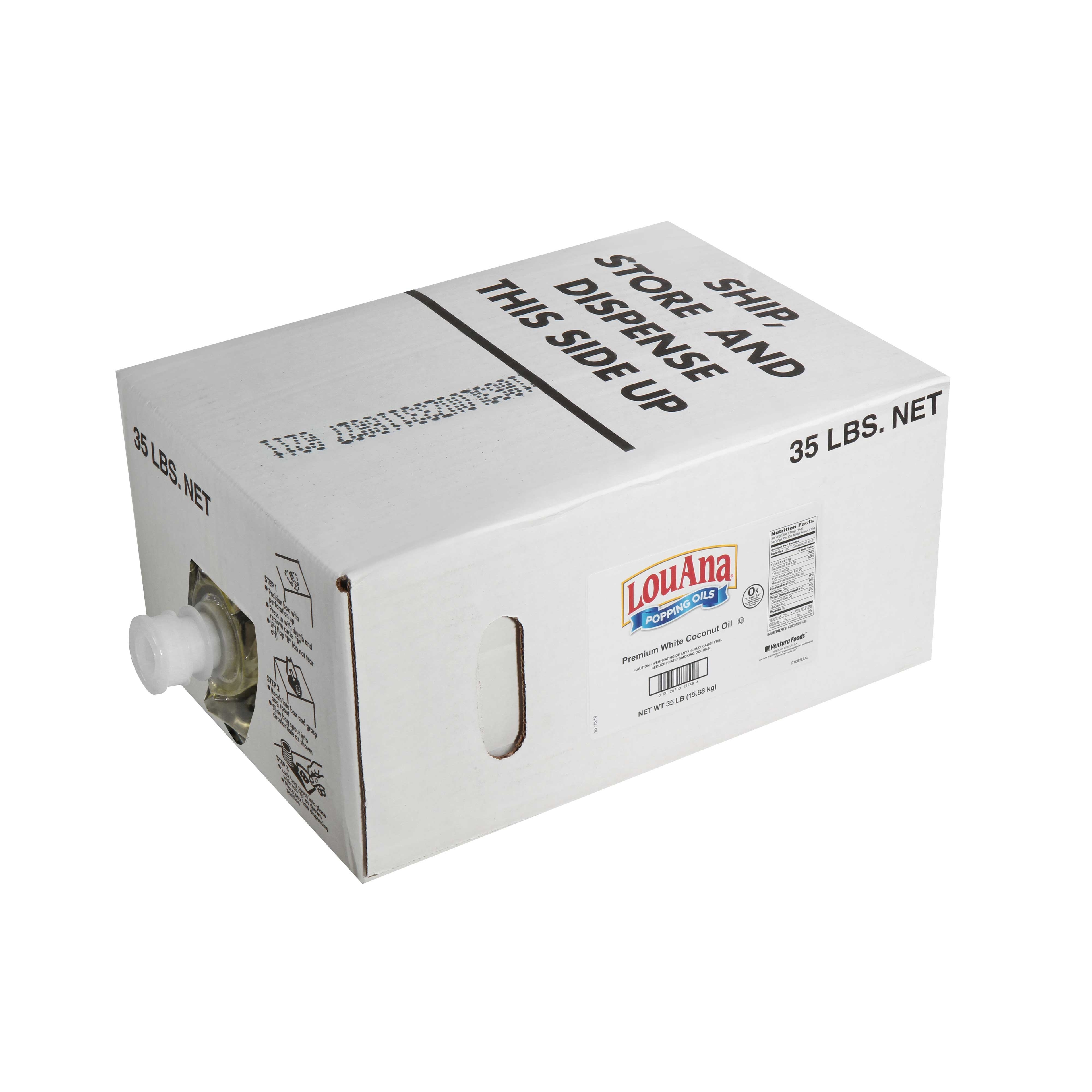 Lou Ana White Coconut Oil, 35 Pound.