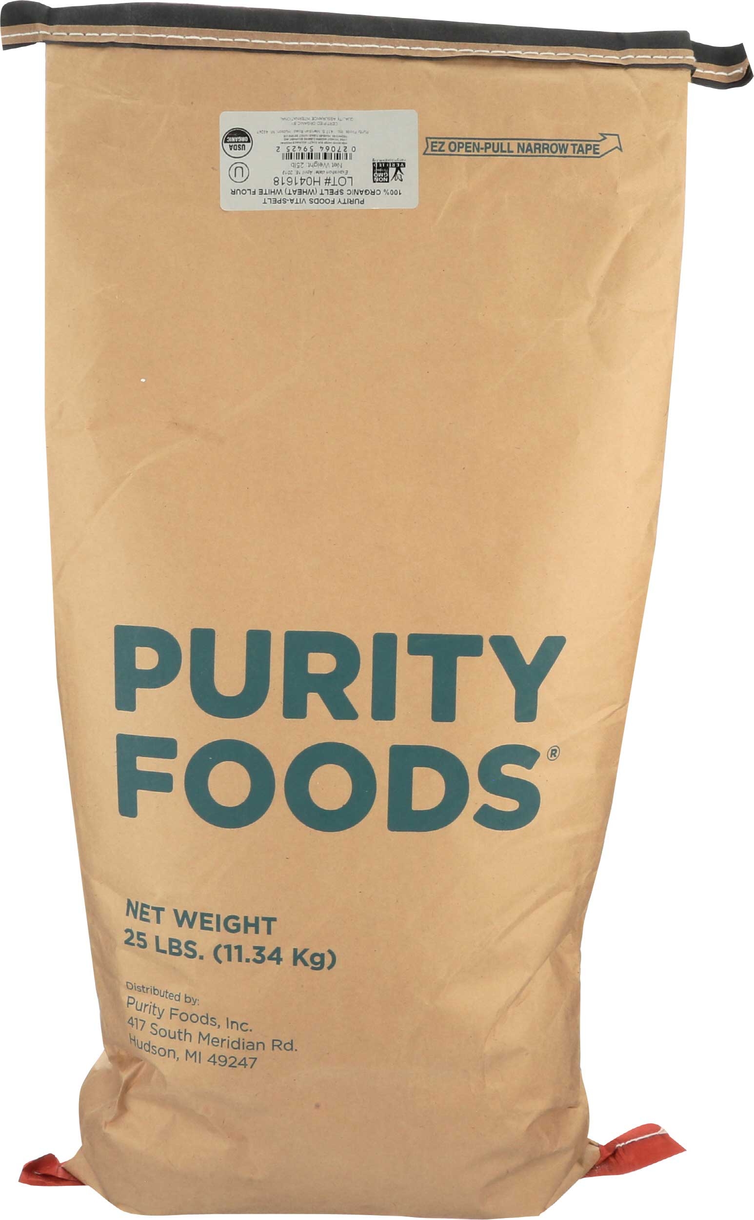 Vita Spelt Organic White Spelt Flour , 25 pound 