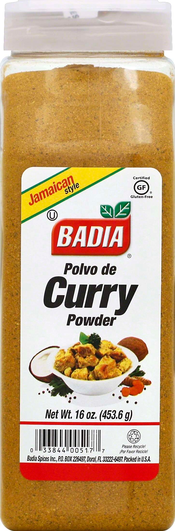 Badia Curry Powder, 16 Ounce Bottle -- 6 per case
