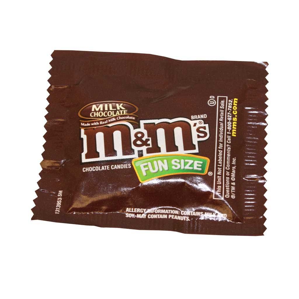 M and Ms Fun Size Milk Chocolate Candy, 20 Pound.