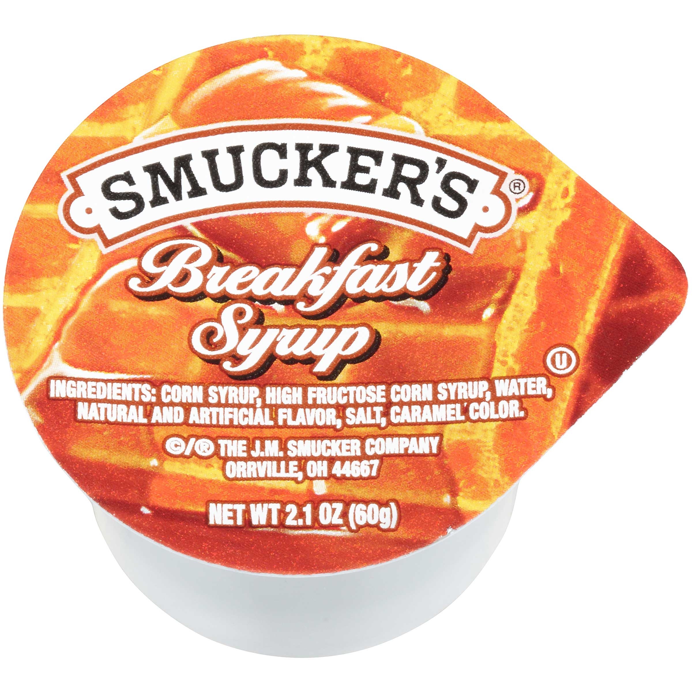 Smuckers Breakfast Syrup, 2.1 Ounce -- 100 per case.