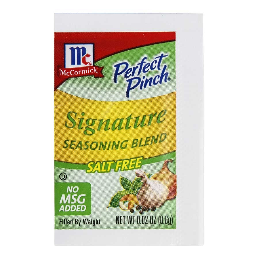 McCormick Perfect Pinch Signature Seasoning Blend, 0.02 oz. -- 500 per case