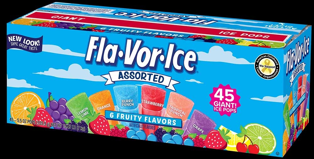Flavor Ice Freezer Bar, 5.5 Ounce -- 45 per case