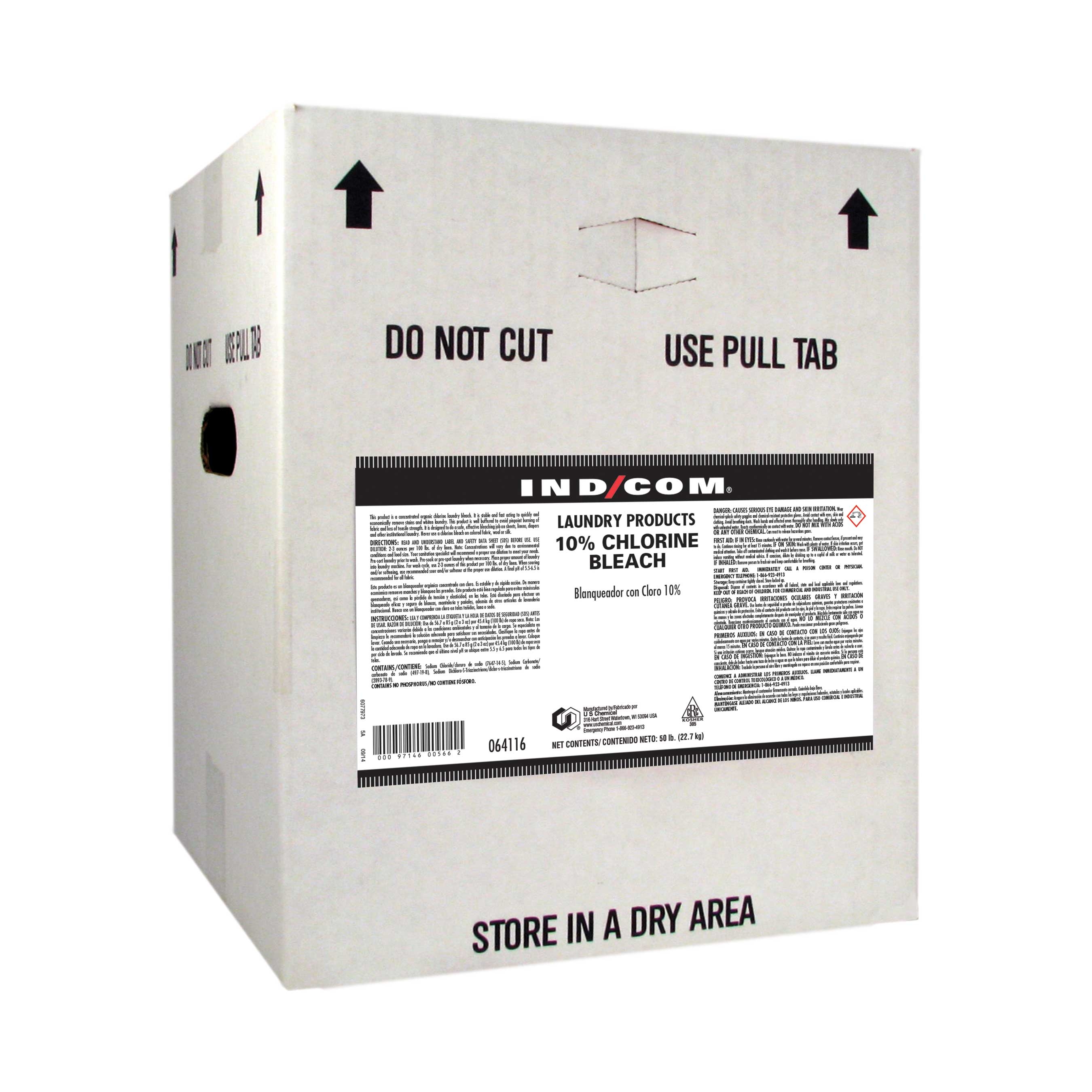 US Chemical IND/COM 10 Percent Chlorine Laundry Bleach Powder, 50 Pound.