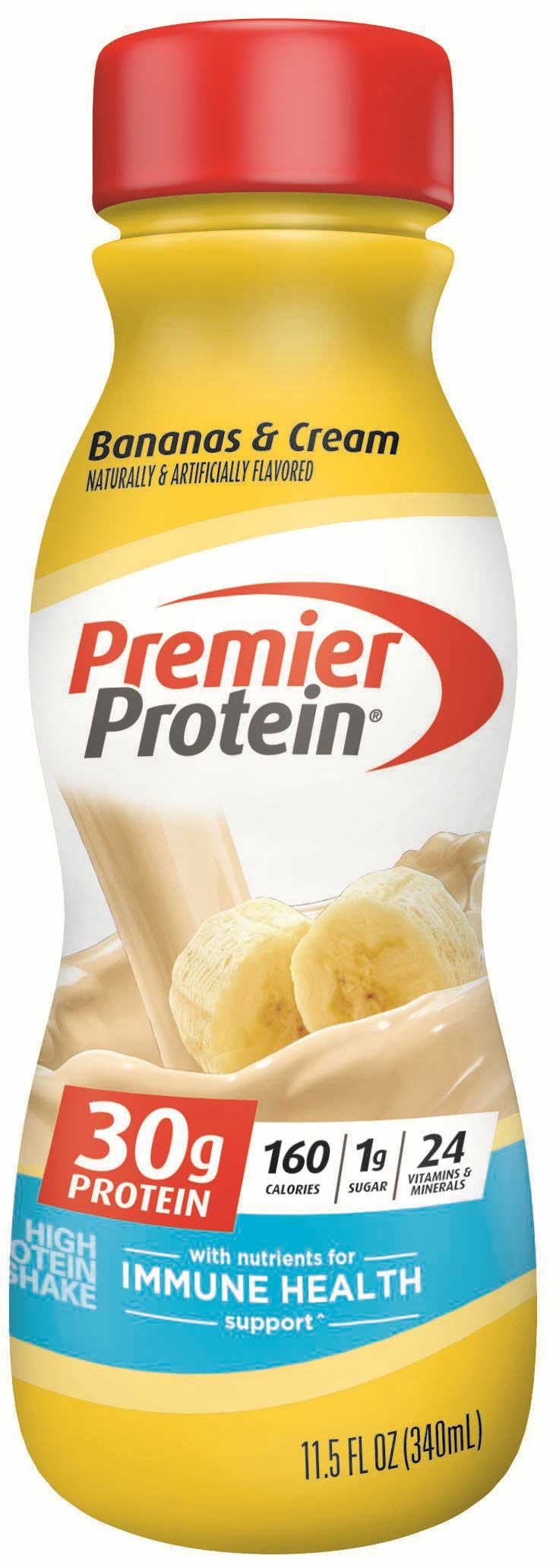 Premier Protein Bananas and Cream Protein Shake, 11.5 Fluid Ounce -- 12 per case