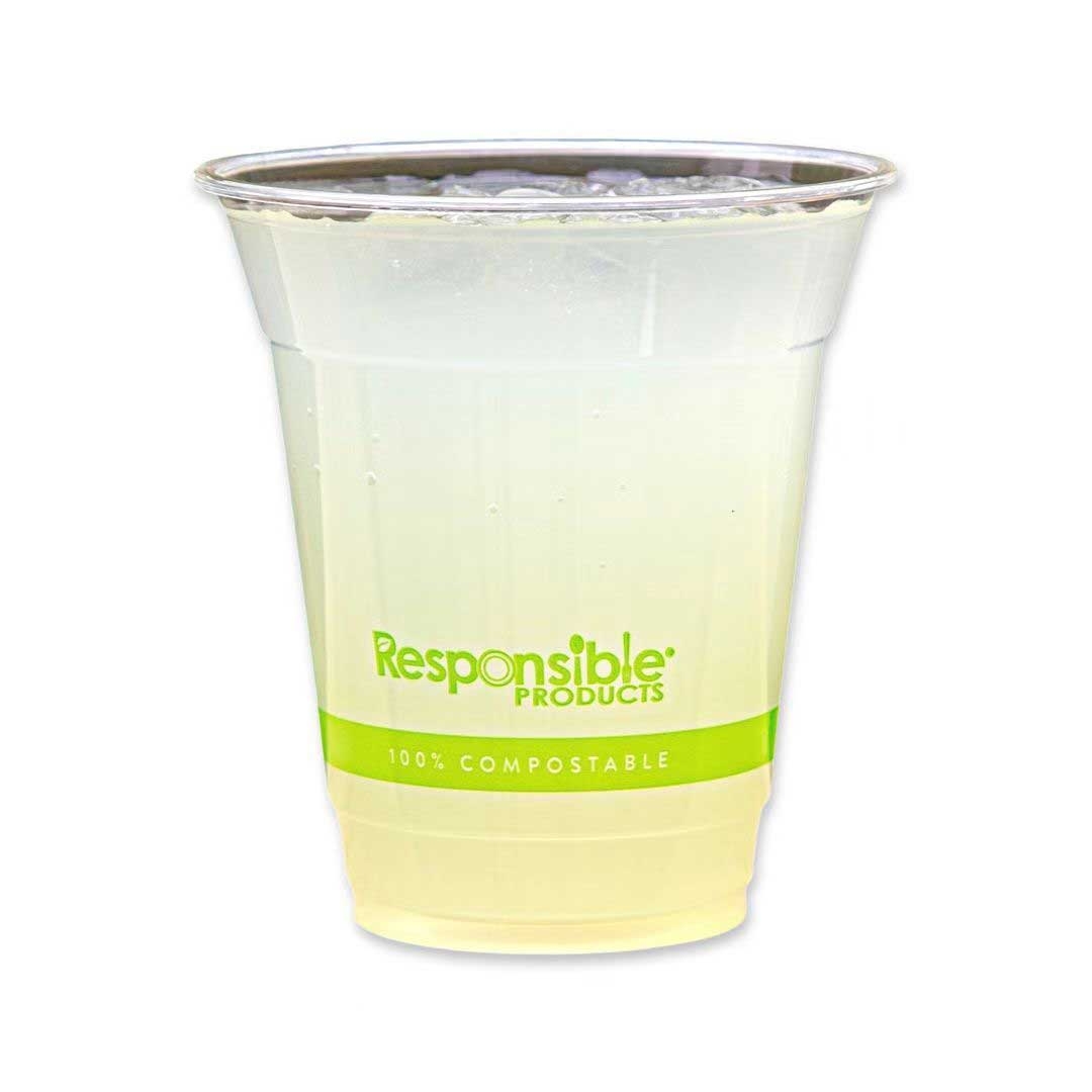 Responsible Products PLA Compostable Clear Cold Cup, 12 Ounce Capacity  -- 1000 per case