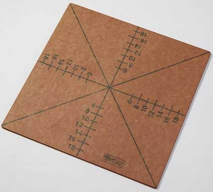 American Metalcraft Pizza Slice Cutting Guide Boards for 4 To 8 Slices