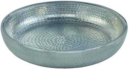 American Metalcraft Silver Hammered Aluminum Double Wall Seafood Tray, 128 Ounce Capacity