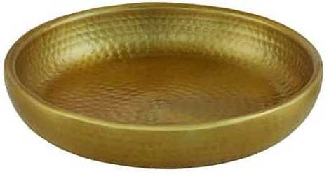 American Metalcraft Gold Hammered Aluminum Double Wall Seafood Tray, 128 Ounce Capacity