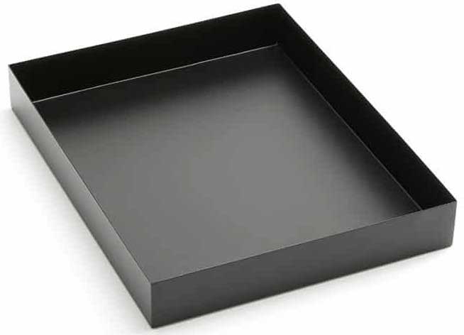 American Metalcraft Black Twilight Rectangular Market Tray, 12 inch Width