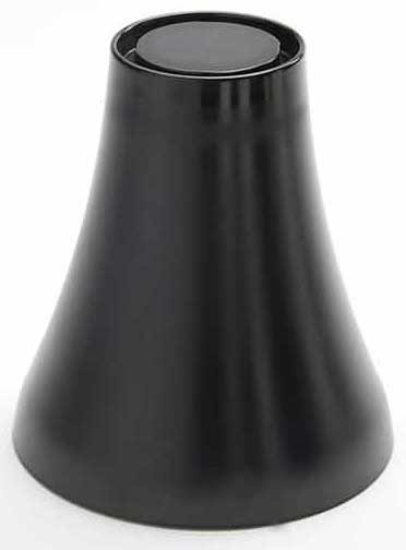 American Metalcraft Lift Collection Black Melamine Pedestal, 7 1/8 inch Height