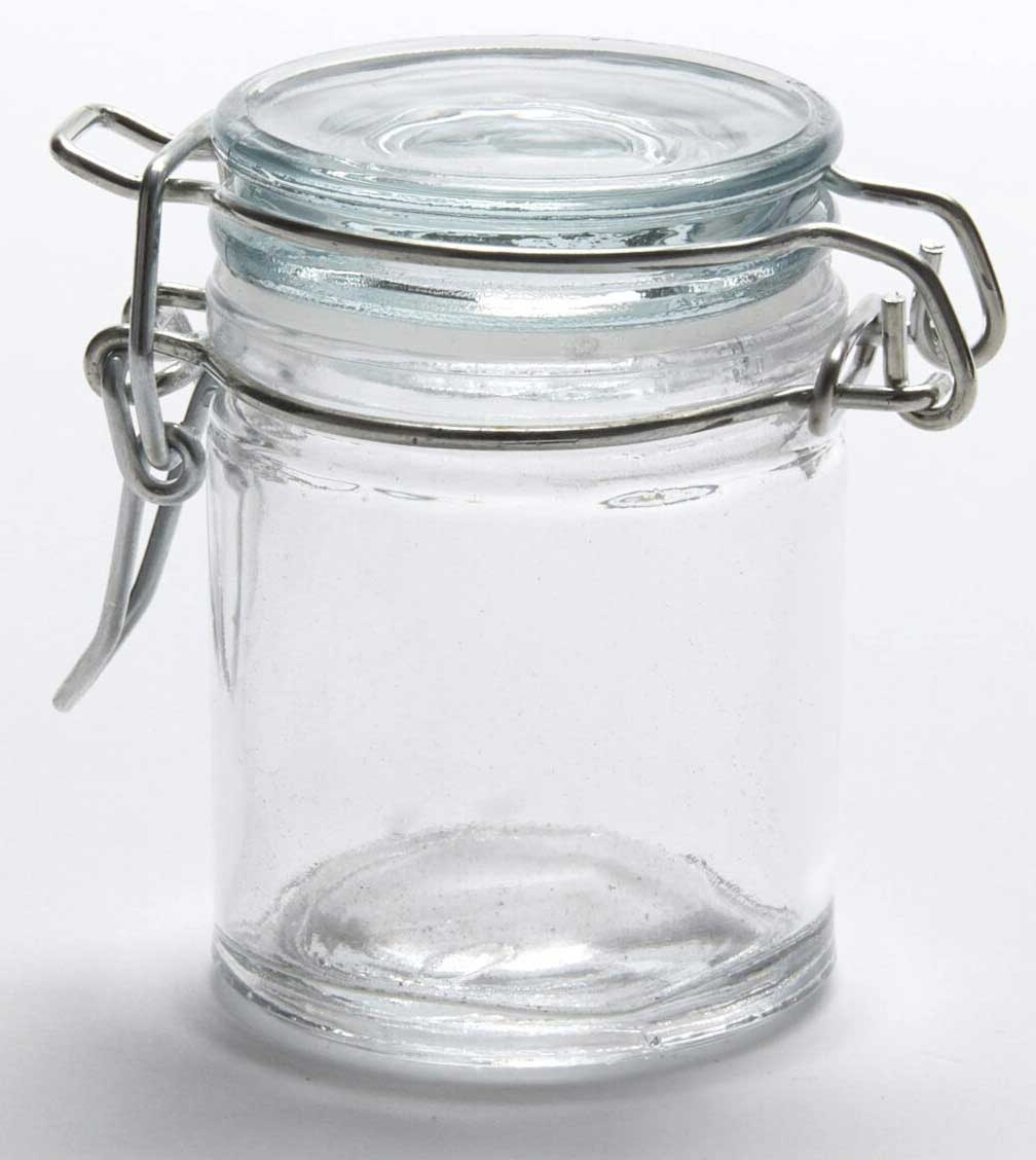 American Metalcraft Mini Glass Apothecary Jar, 1 1/2 Ounce