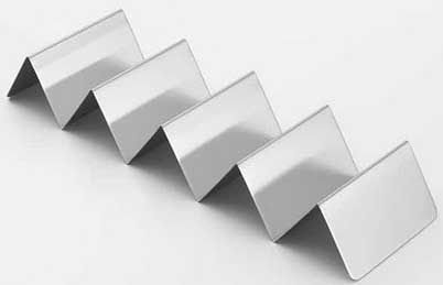 American Metalcraft Stainless Steel Five Compartment Taco Holder, 4 x 13 1/4 x 2 inch