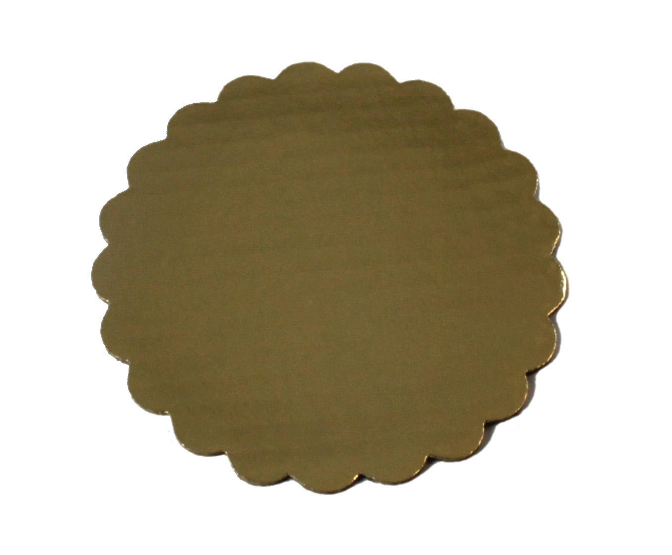 Boxit Gold Scalloped Cake Circle, 10 inch -- 100 per case.