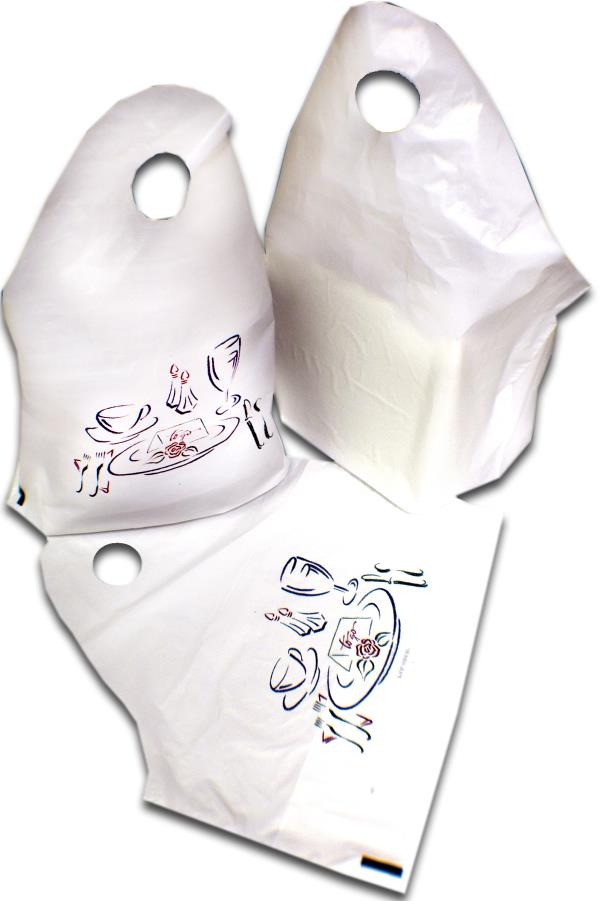 Pak Sher White Carryout Bag, 34 x 18.5 x 12 inch -- 250 per case