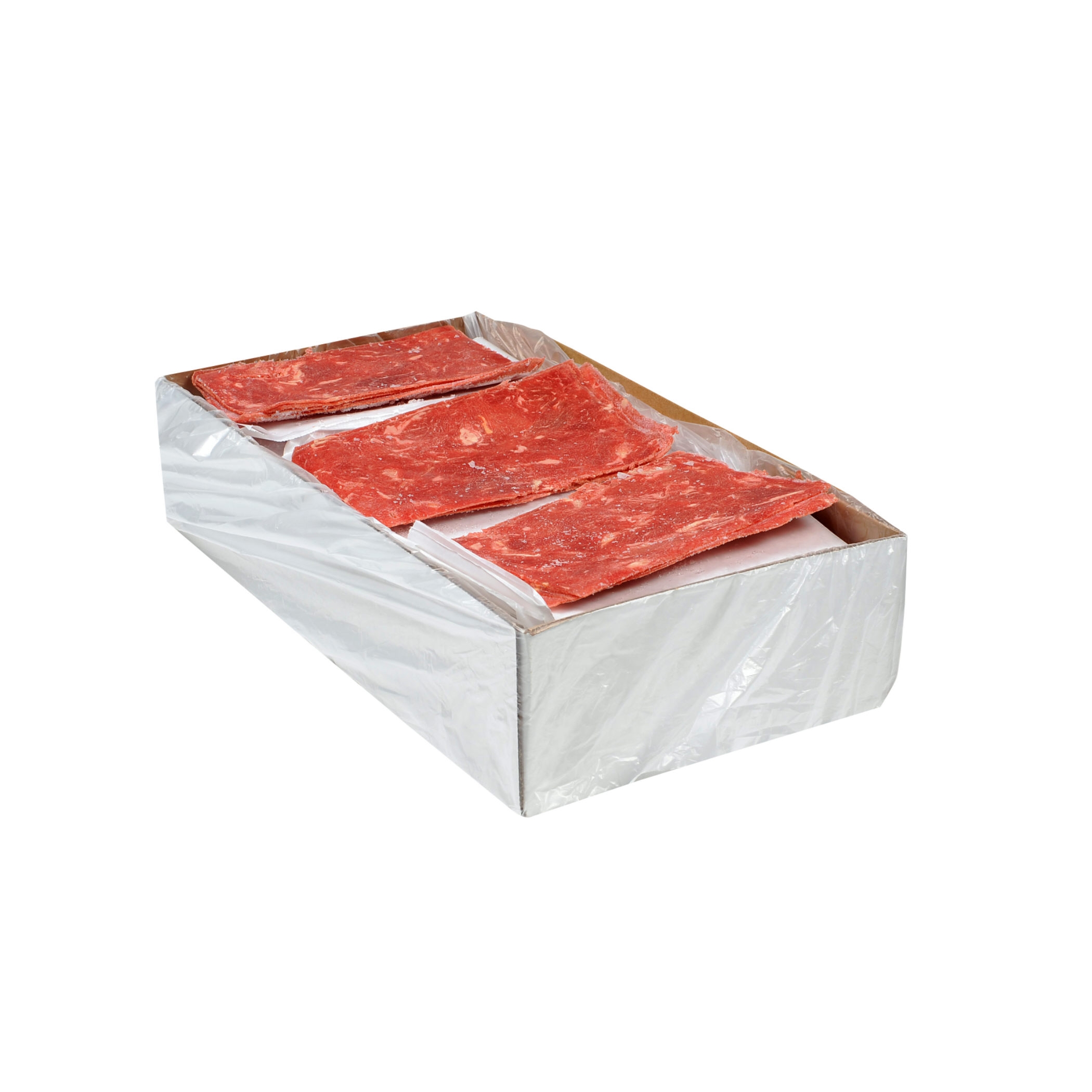 Advance Food Traditional Lightly Marinated Ribeye Flat Steak, 5 Ounce -- 32 per case.