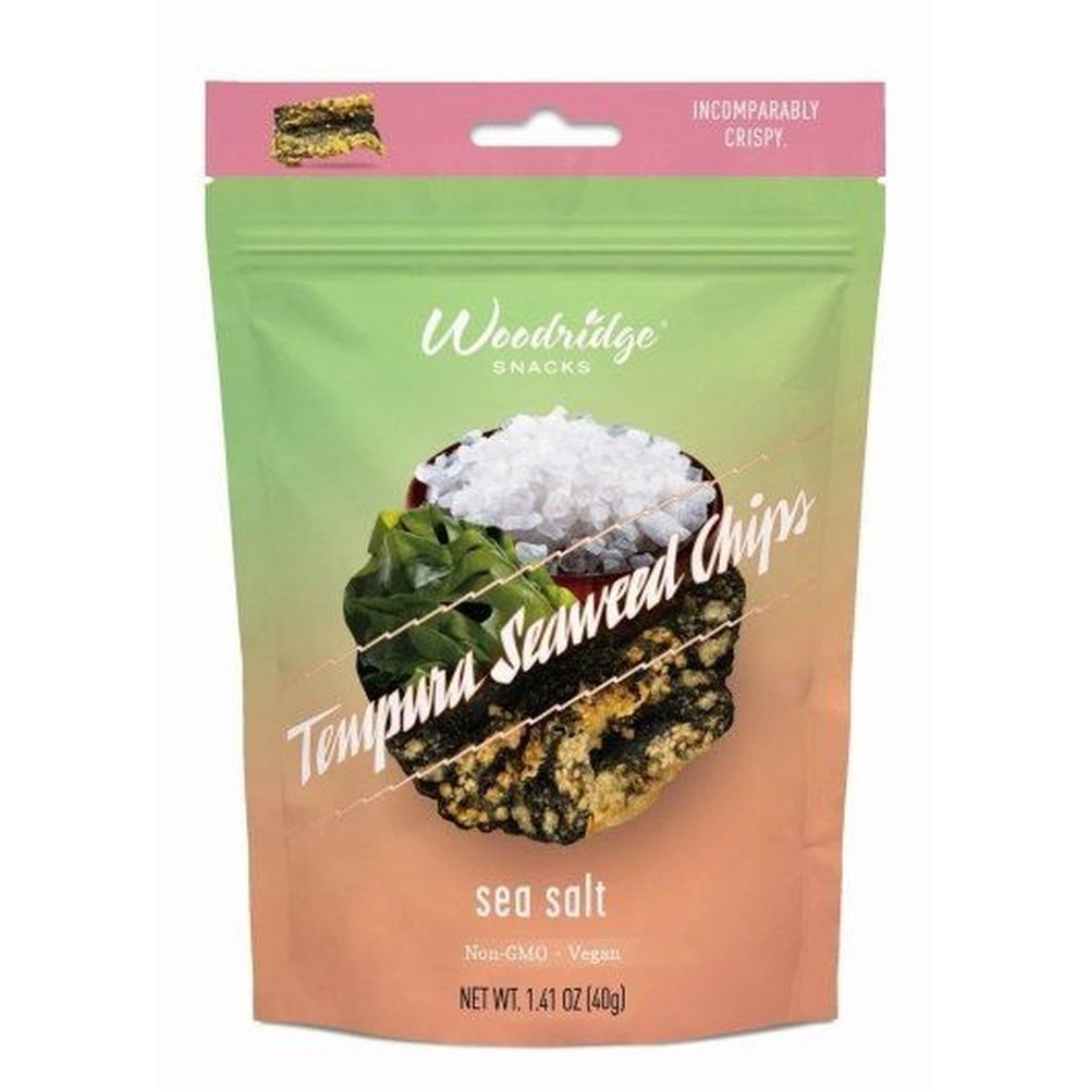 Woodridge Sea Salt Tempura Seaweed Chips, 1.41 Ounce -- 12 per case