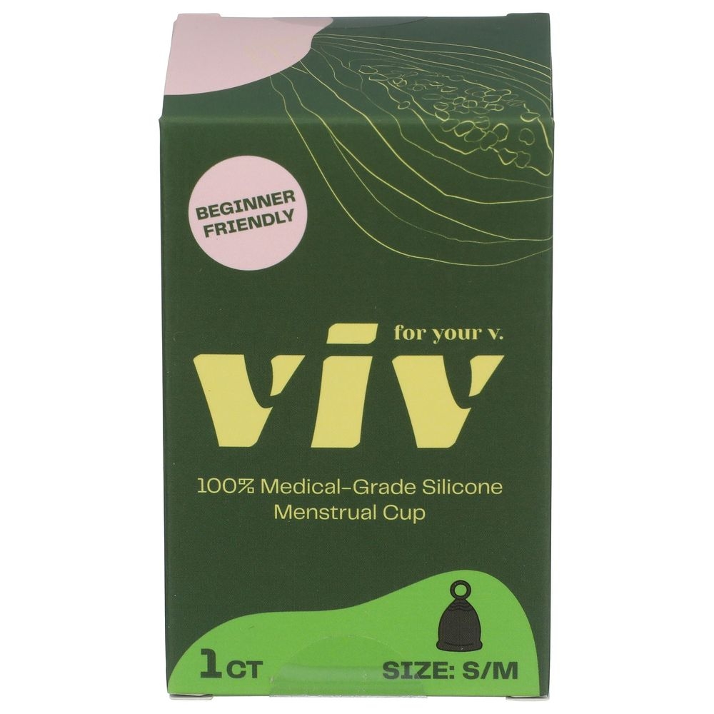Viv Size Small/Medium Menstrual Cup with Beginner Guide