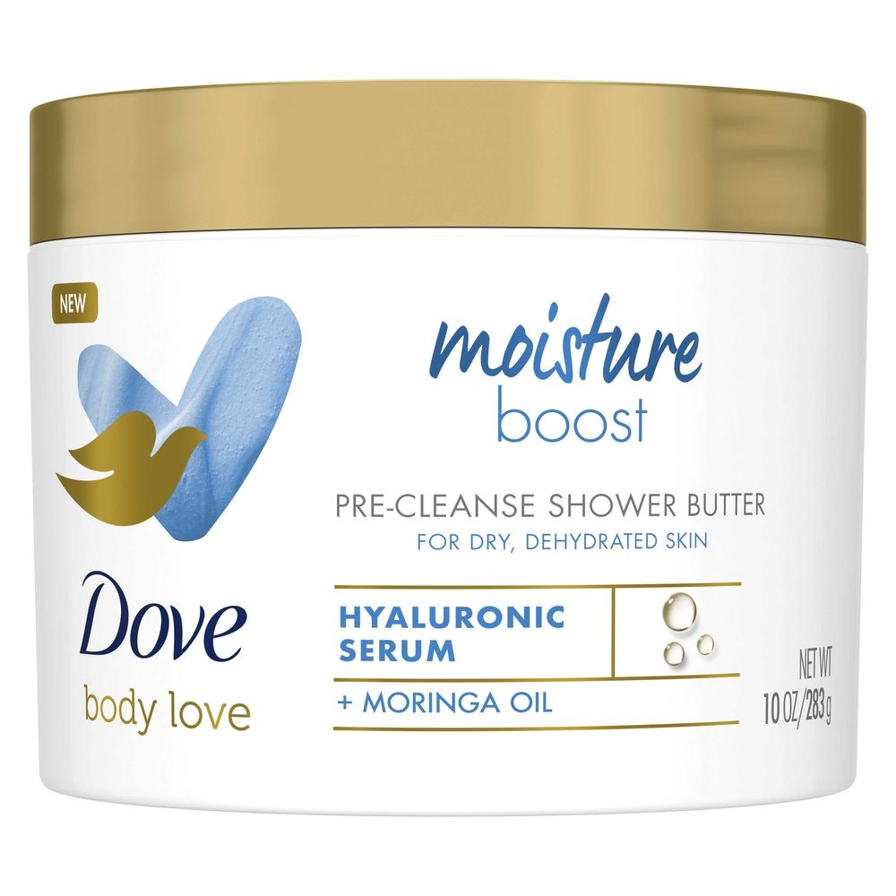 Dove Body Love Moisture Boost Cleanser Shower Cleansing Butter, 10 Ounce -- 12 per case