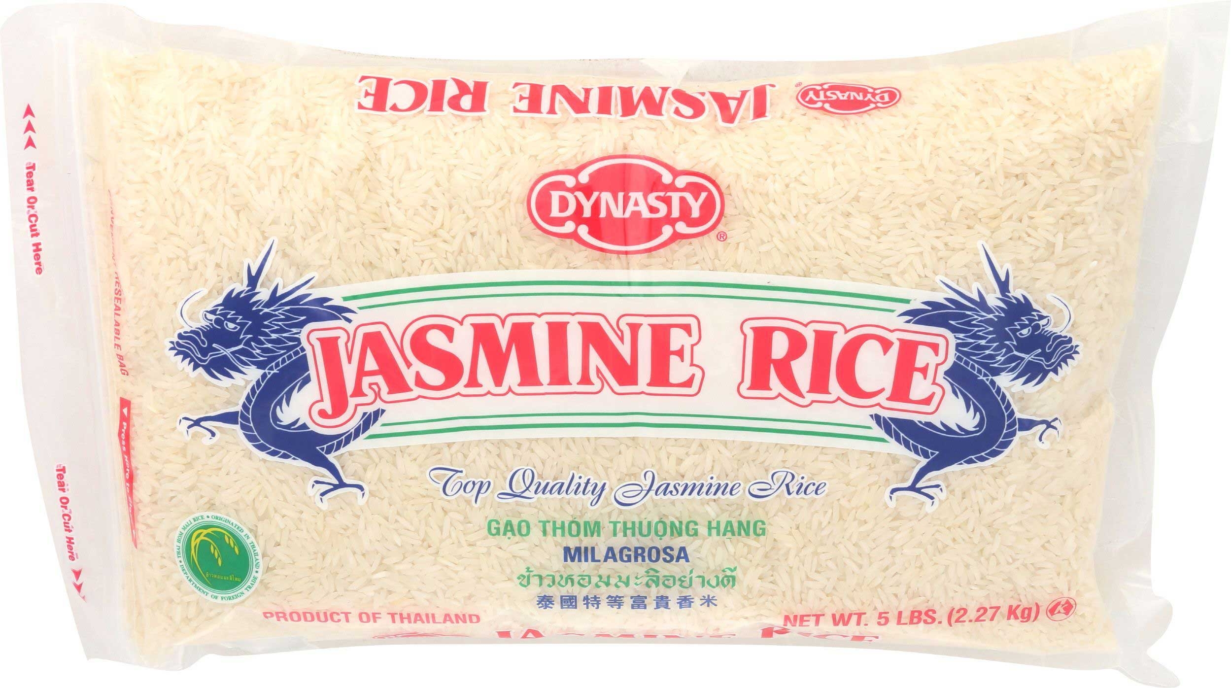 Dynasty Jasmine Rice, 5 Pound -- 6 per case