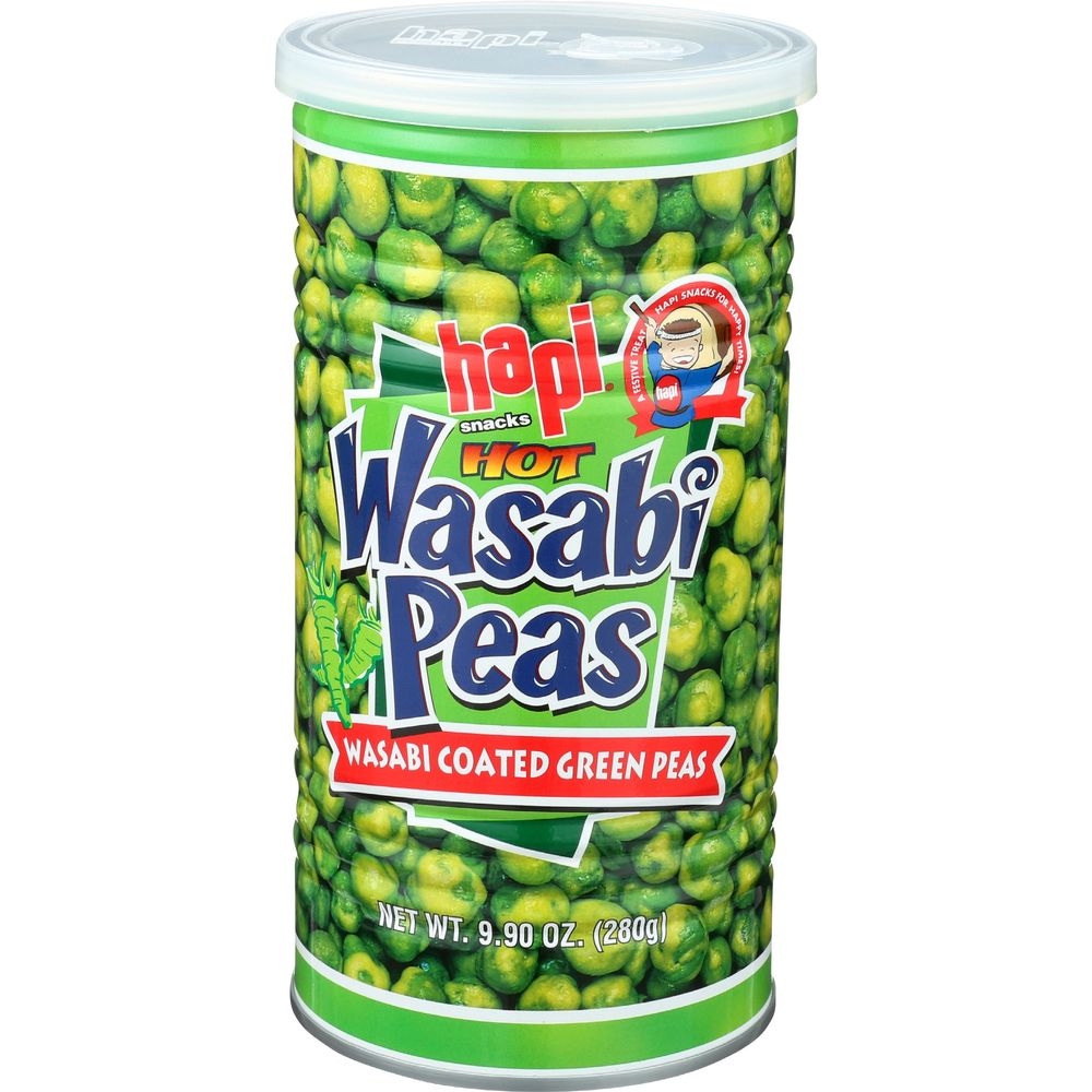 Hapi Hot Wasabi Green Peas, 9.9 Ounce Can -- 12 per case