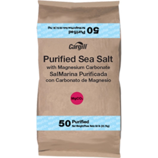 Cargill Purified Sea Salt, 50 Pound