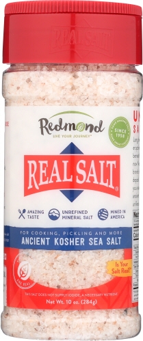 Redmond Real Salt Ancient Kosher Salt, 10 Ounce Shaker -- 6 per case