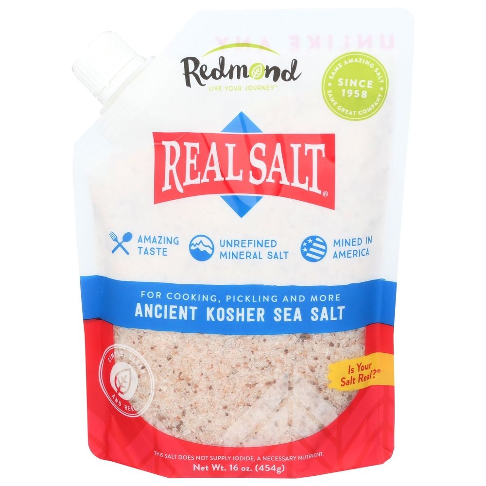 Redmond Real Salt Ancient Sea Salt, 16 Ounce -- 6 per case