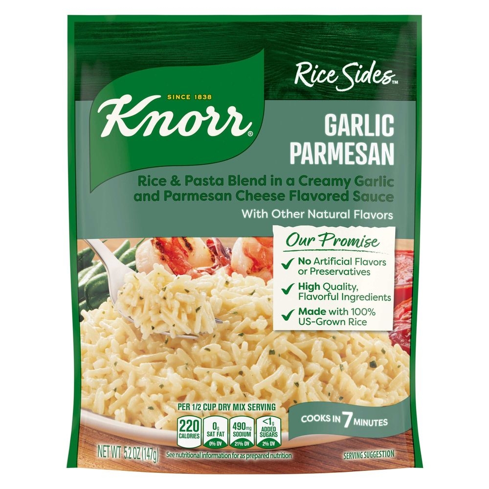 Knorr Garlic Parmesan Rice Sides, 5.2 Ounce -- 8 per case