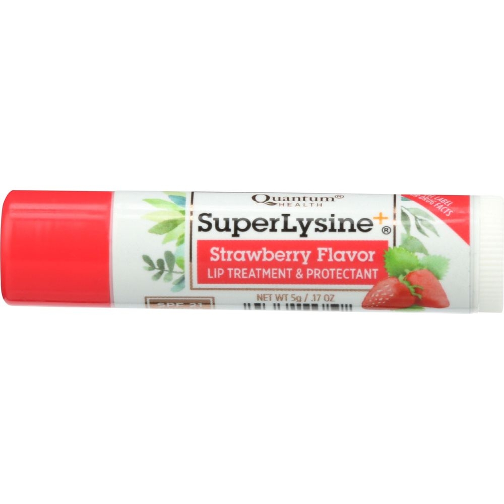 Quantum ColdStick Super Lysine Plus Strawberry Flavor Lip Treatment, 0.25 Ounce -- 18 per case
