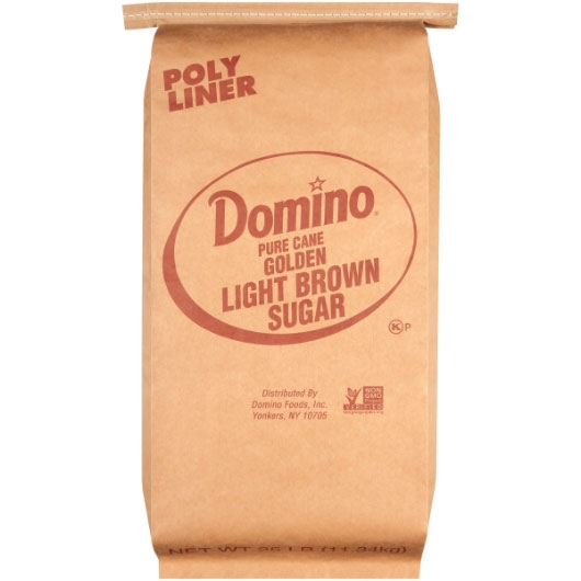 Domino Light Brown Sugar, 25 Pound Bag.