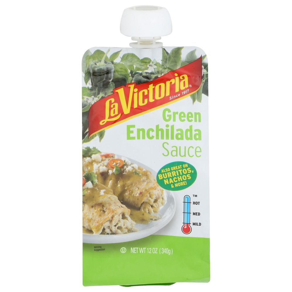La Victoria Mild Green Enchilada Sauce, 12 Ounce Pouch -- 6 per case