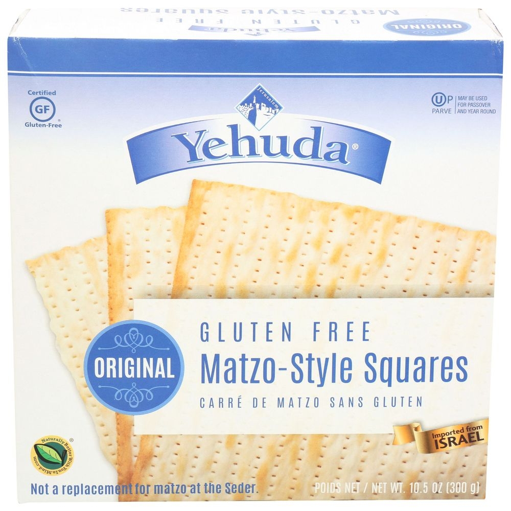 Yehuda Original Gluten Free Matzo Style Squares, 10.5 Ounce -- 12 per case