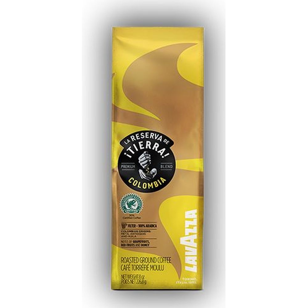 Lavazza Riserva De Tierra Colombia Ground Coffee, 8 Ounce -- 6 per case