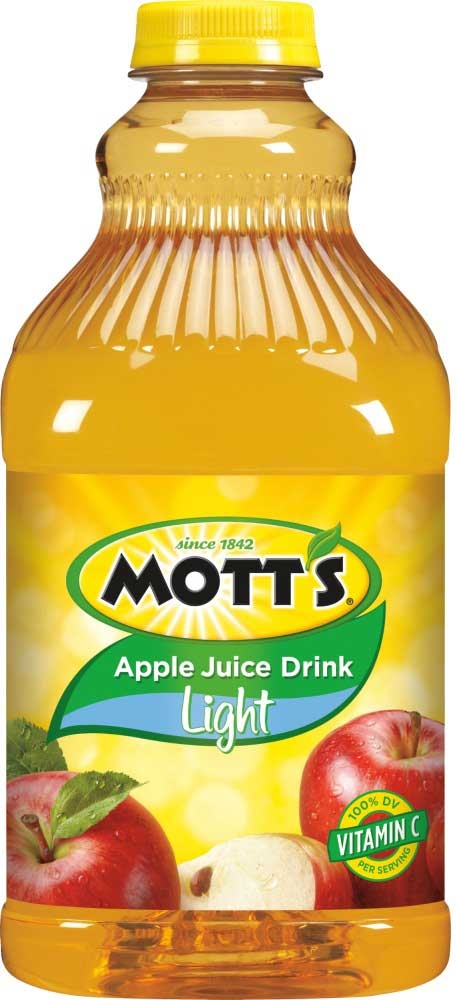 Motts Light Apple Juice, 64 Fluid Ounce Jug -- 8 per case.