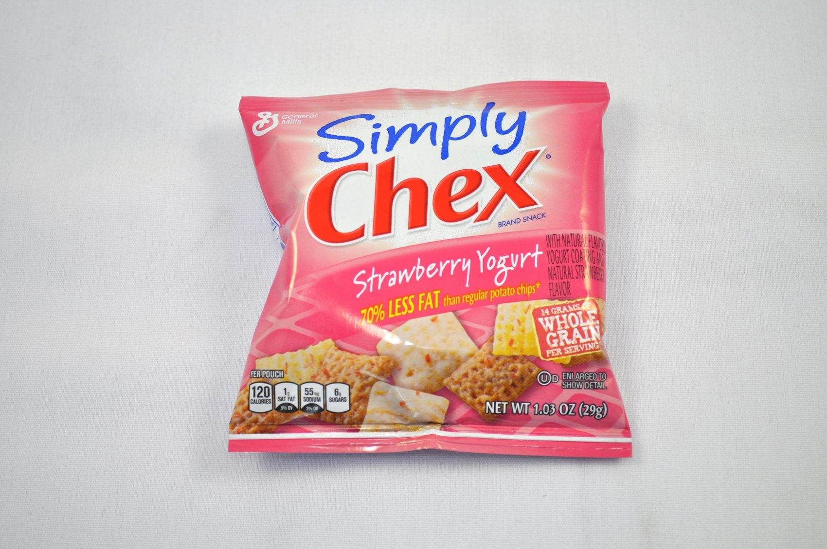 Simply Chex Strawberry Yogurt, 1.03 Ounce -- 60 per case.