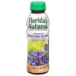 Floridas Natural Concord Grape Splash, 14 Fluid Ounce -- 12 per case