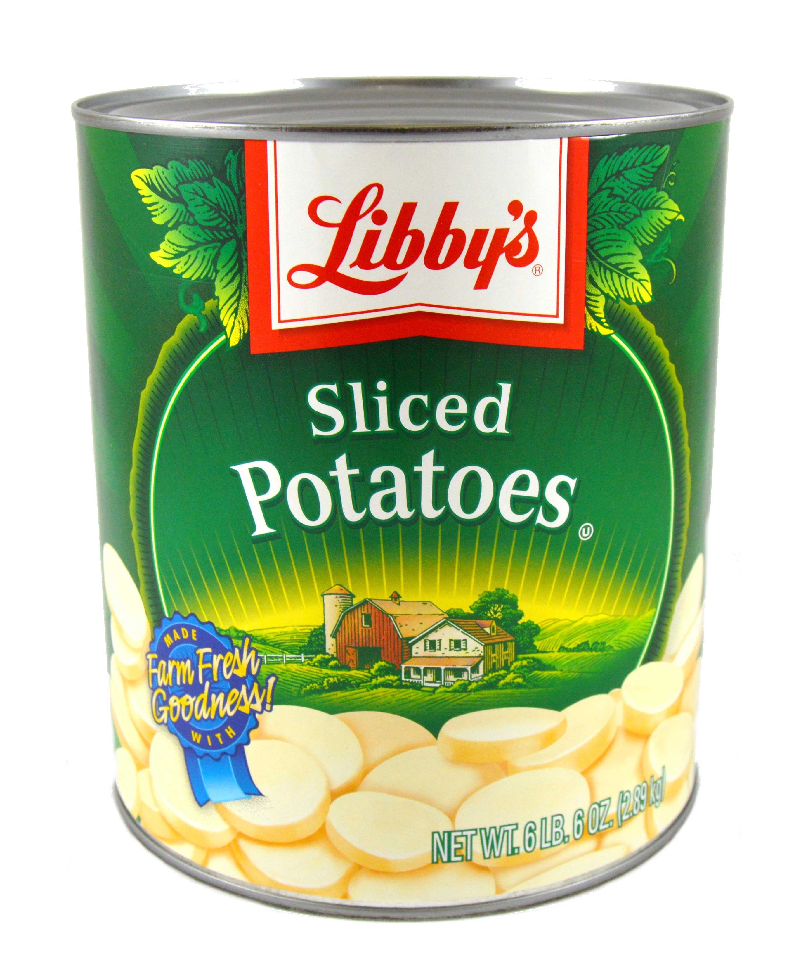 Libbys Fancy Sliced Potatoes - no. 10 can, 6 cans per case