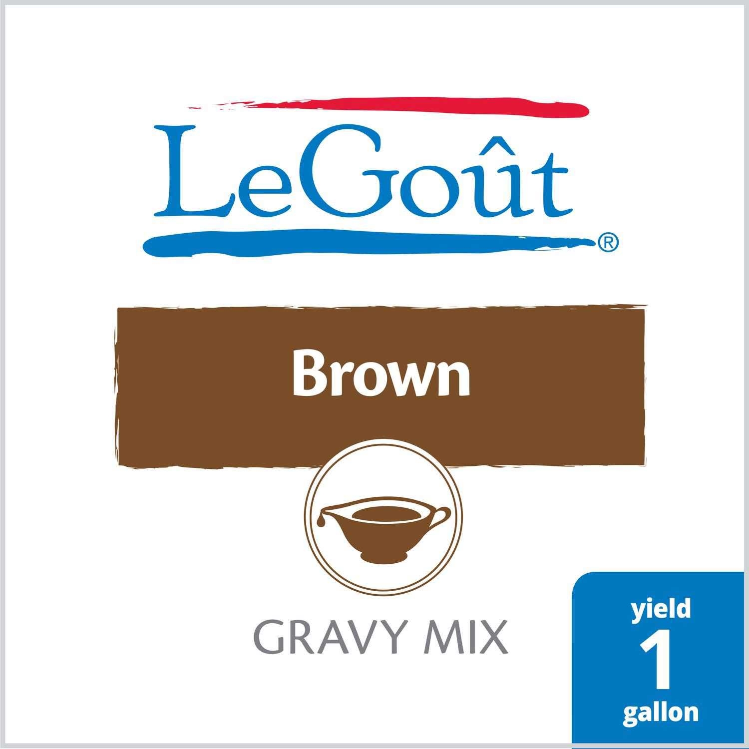 LeGout Brown Instant Gravy Mix, 13.29 ounce -- 8 per case