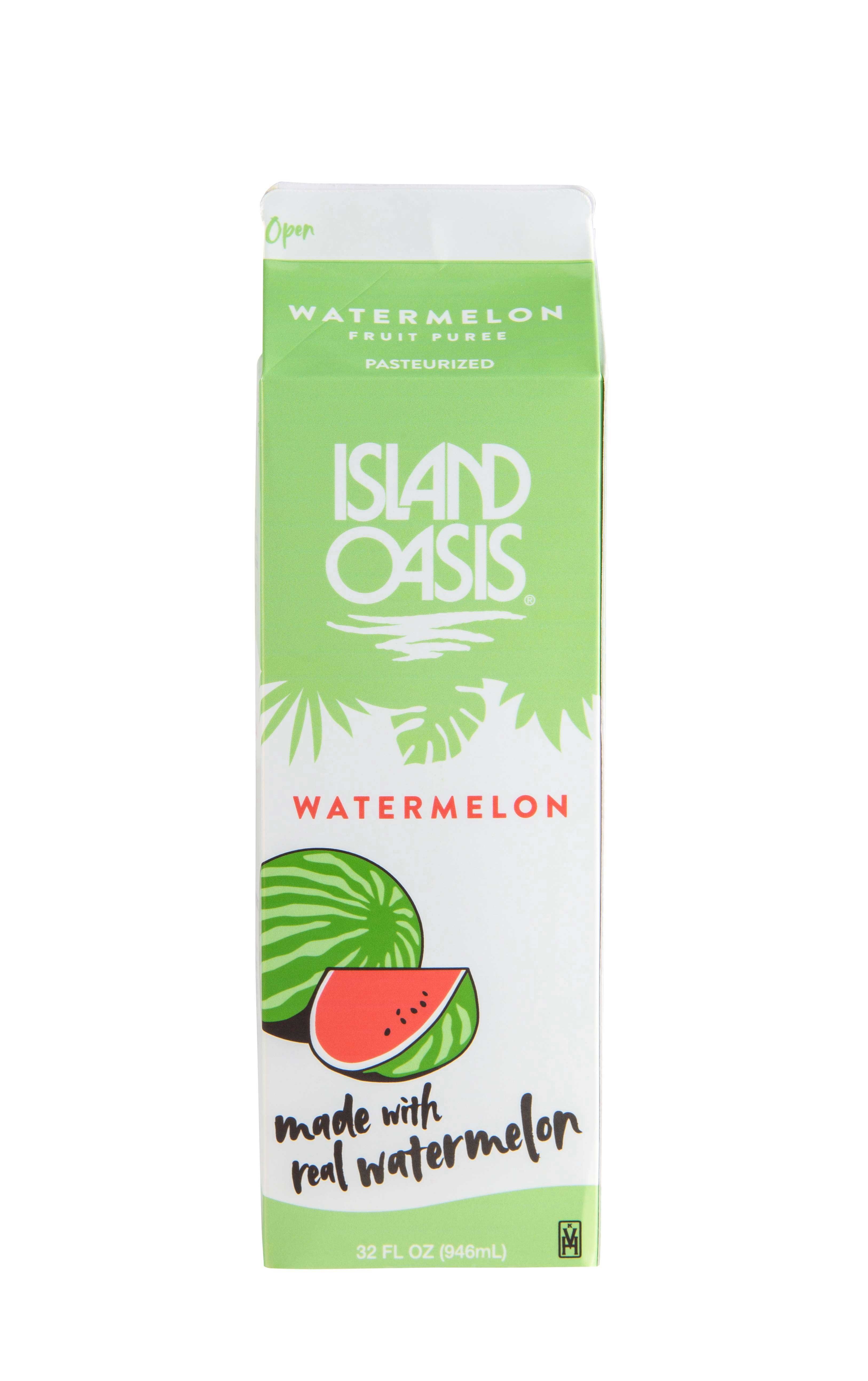 Island Oasis Watermelon Beverage Mix, 32 Fluid Ounce -- 12 per case.