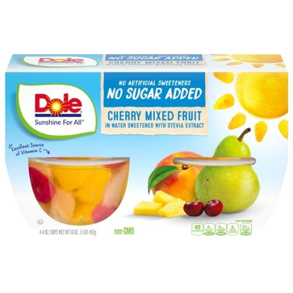 Dole Cherry Mixed Fruit, 16 Ounce -- 6 per case