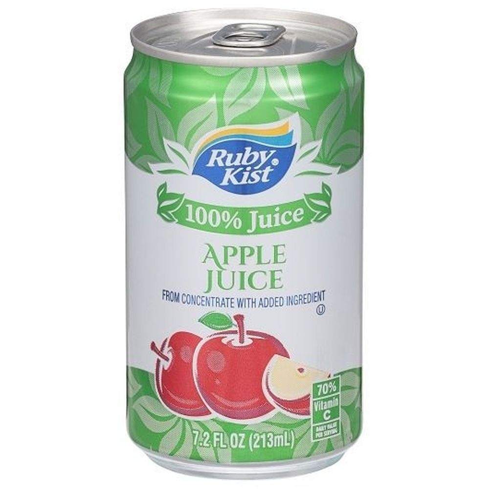 Ruby Kist Apple Juice, 7.2 Fluid Ounce Can -- 24 per case