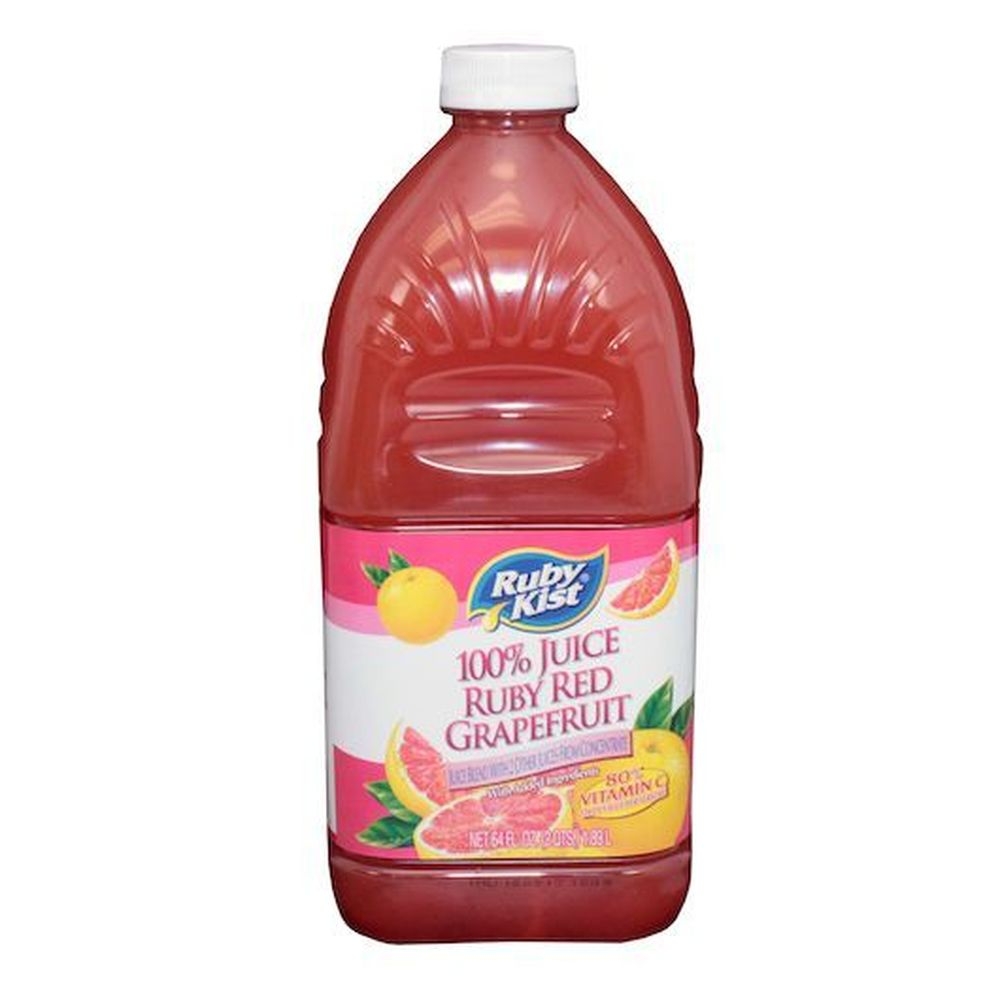 Ruby Kist Rub Red 100 Percent Grapefruit Juice, 64 Fluid Ounce -- 8 per case