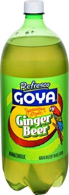 Goya Refresco Ginger Beer Soda, 2 Liter -- 8 per case.