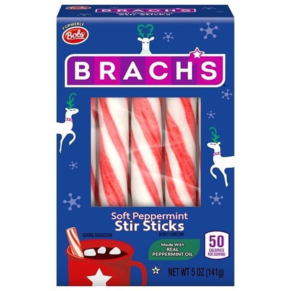 Brachs Holiday Soft Peppermint Stick, 5 Ounce -- 24 per case