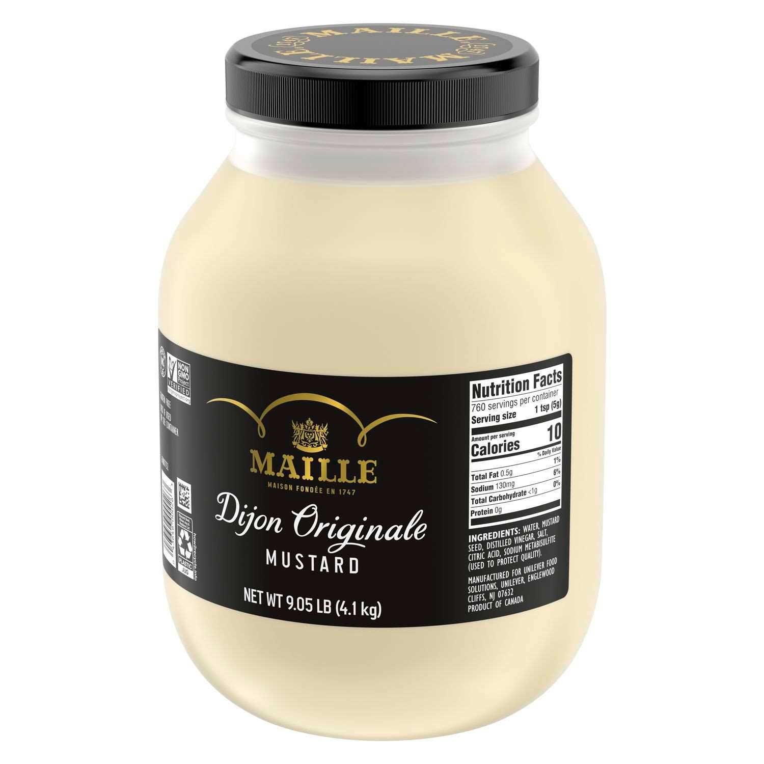 Maille Original Dijon Mustard Jar, 9.05 pounds -- 4 per case