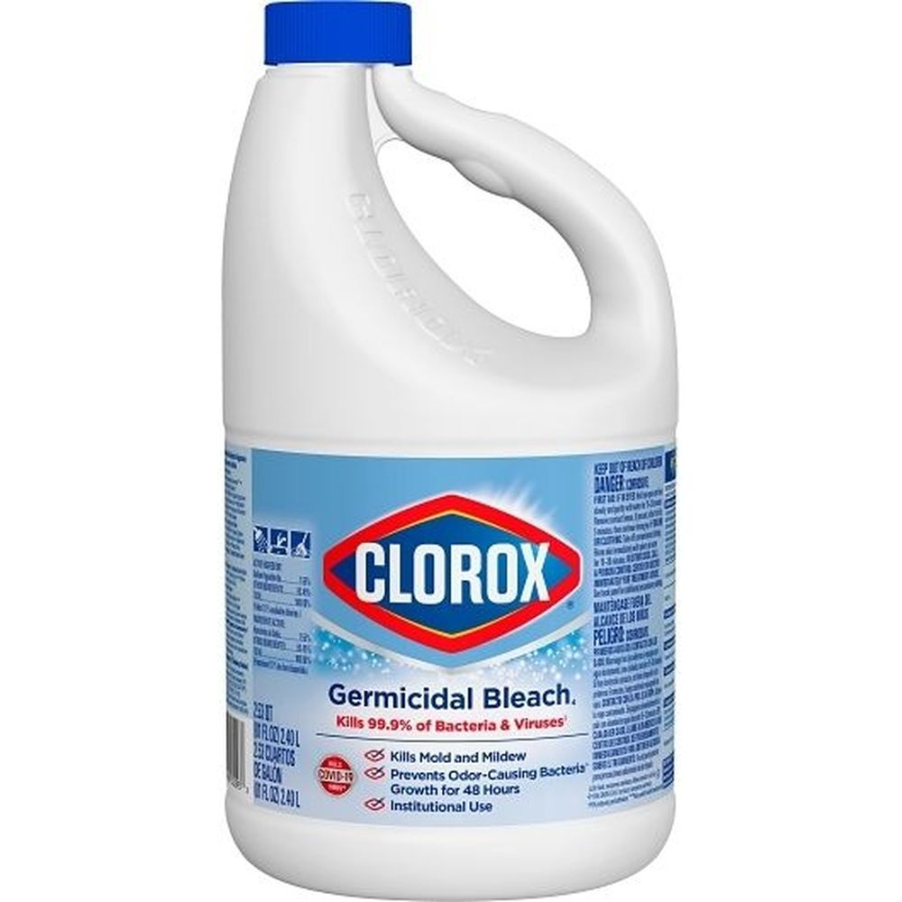 Clorox Regular Concentrated Formula Germicidal Bleach, 81 Fluid Ounce - 6 per case