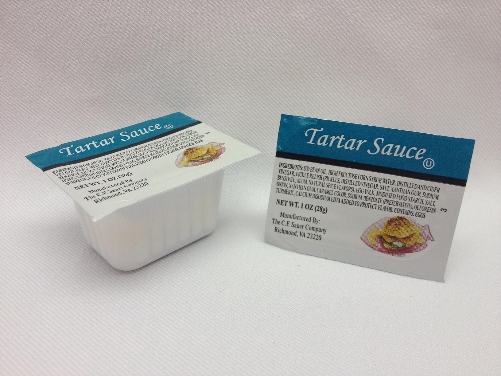 C.F. Sauer Foods Tartar Sauce, 1Ounce -- 100 per case.