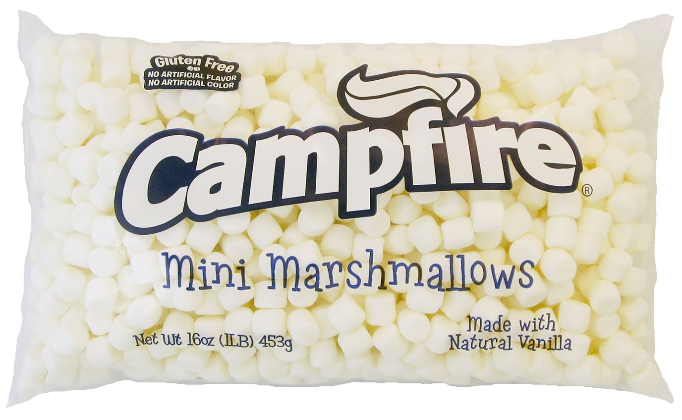 Campfire Mini Natural Vanilla Marshmallow, 1 Pound -- 12 per case