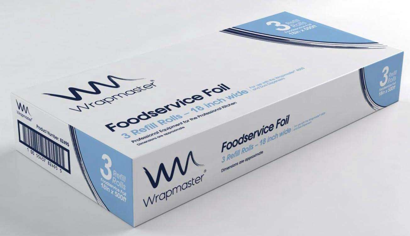 Cofresco Wrapmaster Aluminum Foil Refill, 18 inch x 500 feet -- 3 per case